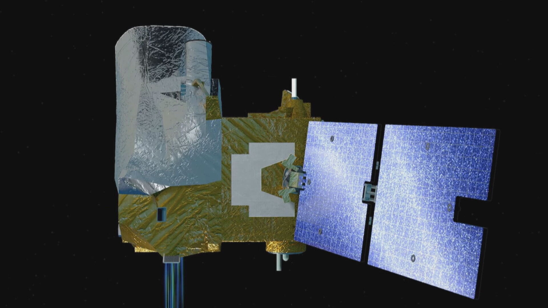 Artist's impression of MicroCarb in orbit
