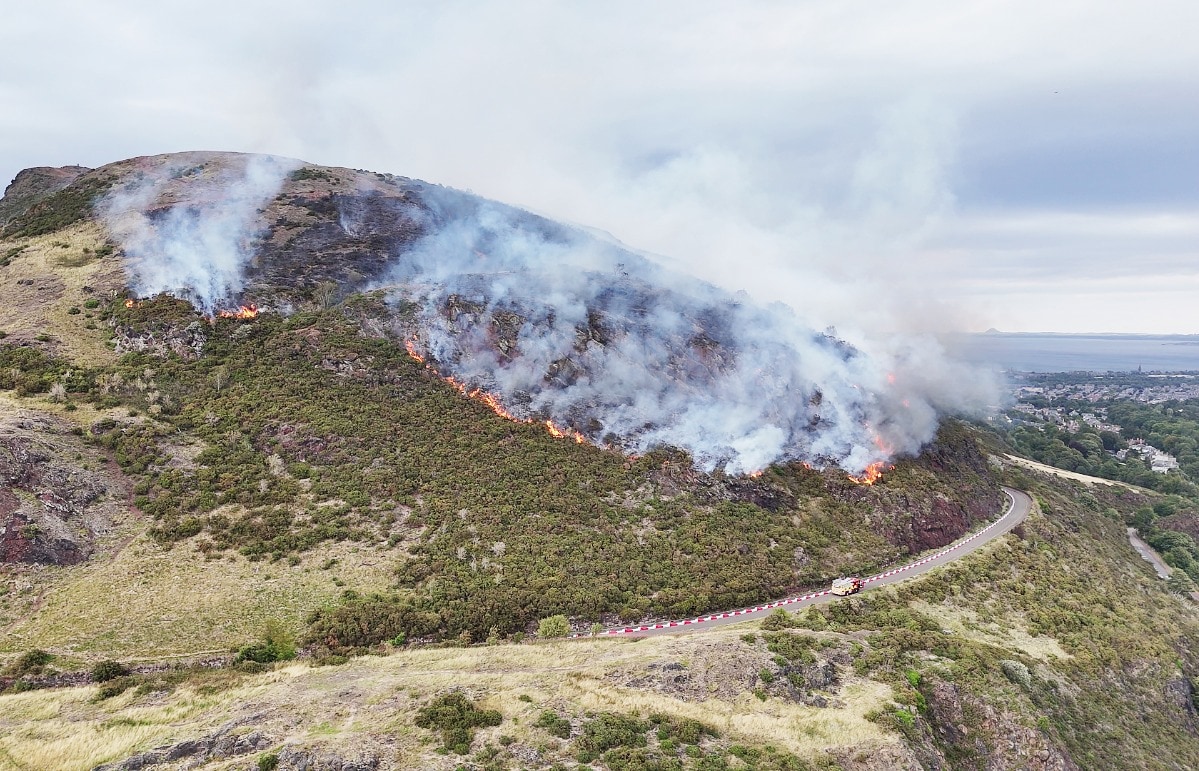 Arthur's Seat fire.