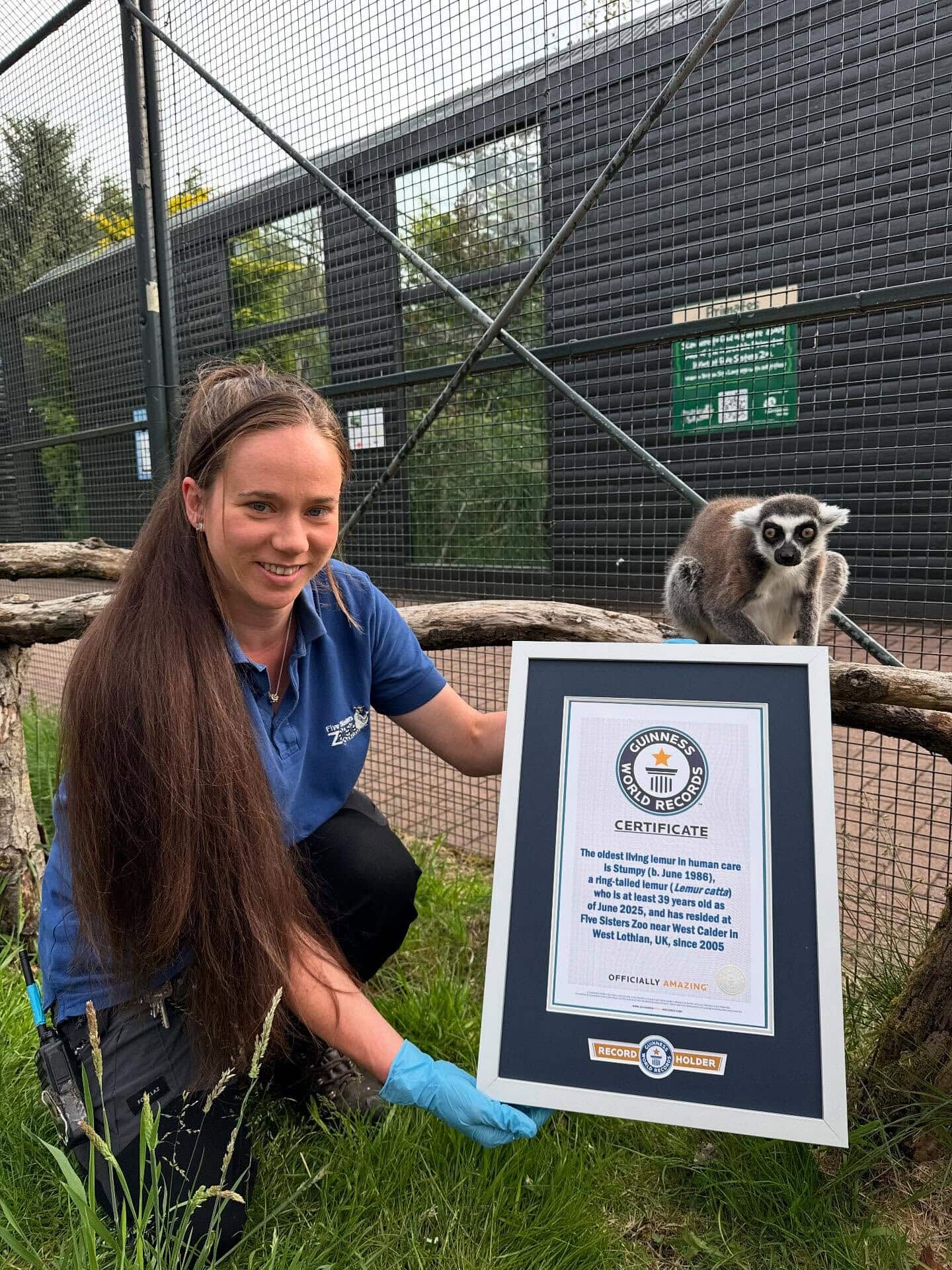 Stumpy was the Guinness World Record holder for the world’s oldest living lemur in captivity.