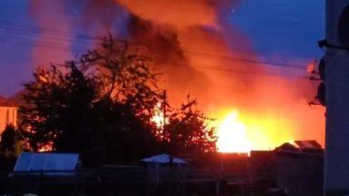 Blaze tears through caravan and a number of sheds in Fife during early hours