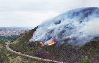 Fire crews still tackling blaze at Arthur’s Seat in Edinburgh 15 hours after breaking out