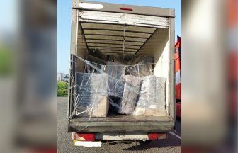 Van driver fined for using ‘sticky tape’ to secure furniture load on motorway