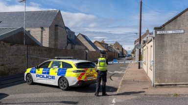 Man taken to hospital after being found injured on Moray street