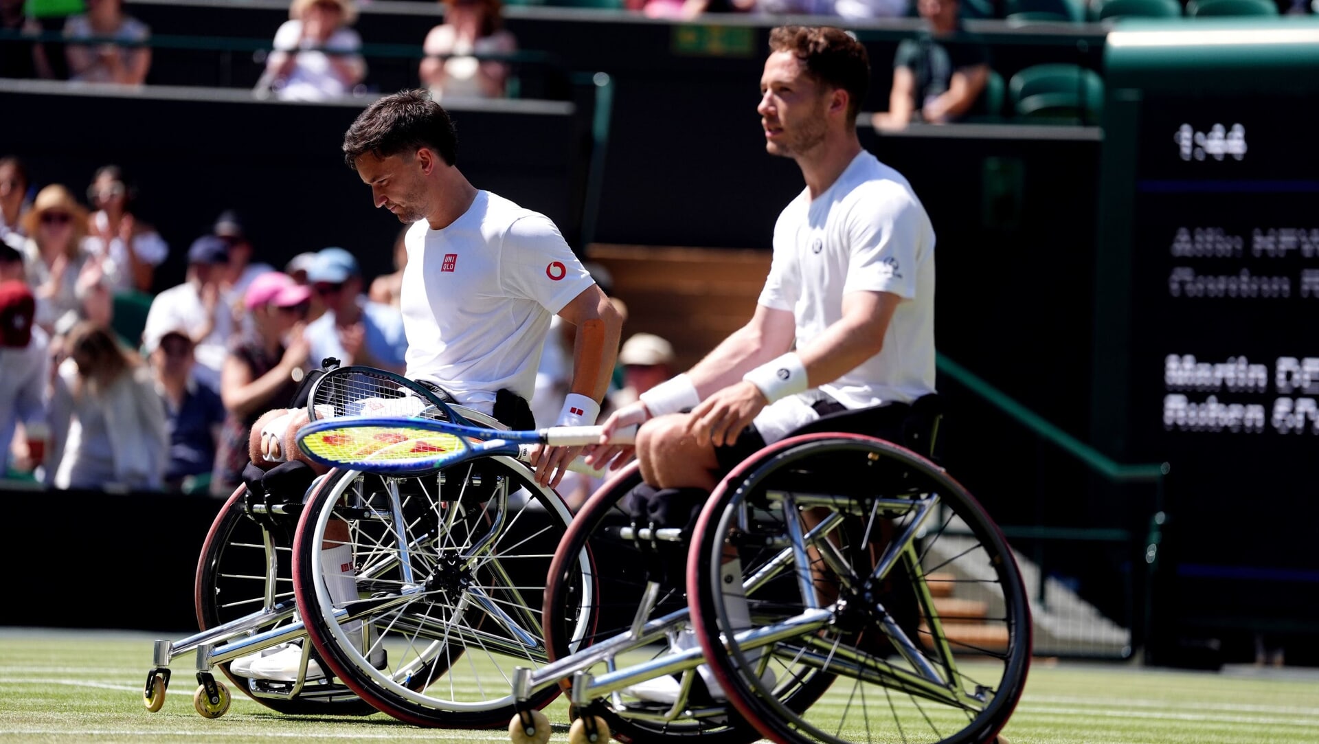 Gordon Reid, left and Alfie Hewett were beaten in the Wimbledon final.