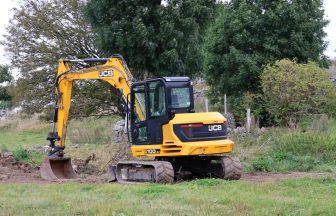 Excavator used for digging graves stolen from cemetery in Fraserburgh