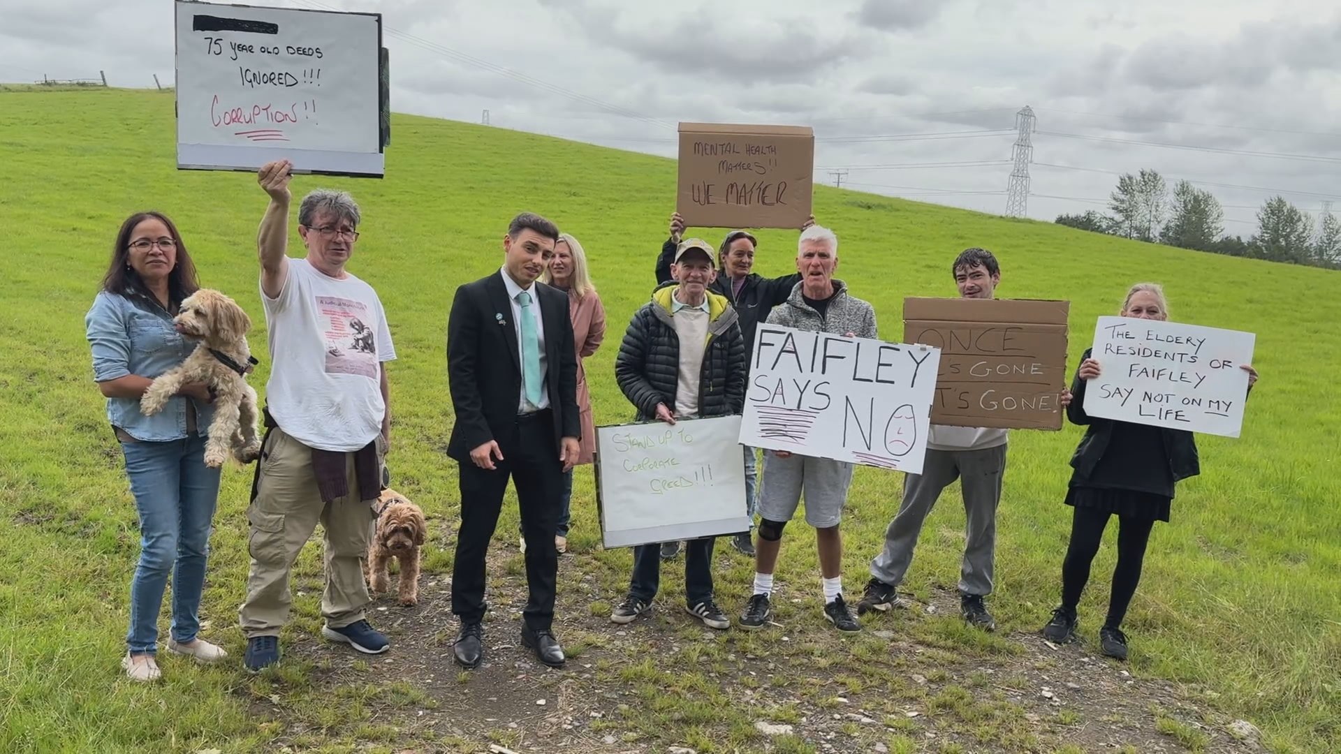 Community protests battery energy storage site