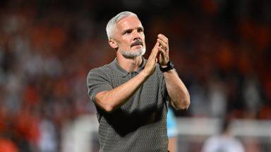 Jim Goodwin cannot hide disappointment after Dundee United exit Europe