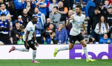 Rangers suffer home defeat to Club Brugge in first leg of Champions League play-off