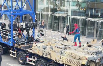 Watch Spider-Man swing through Glasgow streets