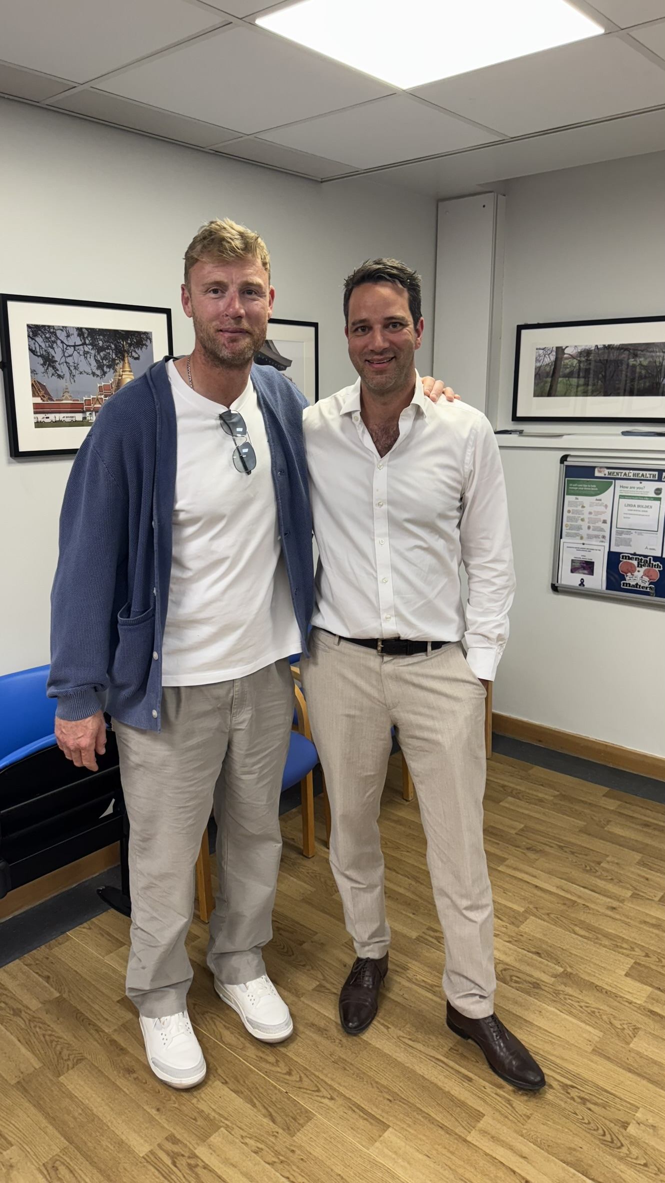 Andrew Flintoff visited surgeon Jahrad Haq (St George’s University Hospitals NHS Foundation Trust/PA).