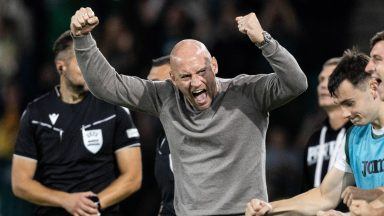 David Gray says Hibernian’s dramatic Partizan Belgrade win difficult to analyse
