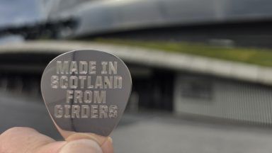 Lewis Capaldi gifted ‘one-of-a-kind’ guitar pick by Irn-Bru ahead of Glasgow gig