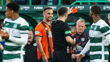 Dundee United win appeal as Vicko Sevelj red card for handball v Hibs is overturned