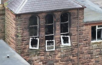 Fire crews extinguish blaze at abandoned Nithbank Hospital in Dumfries