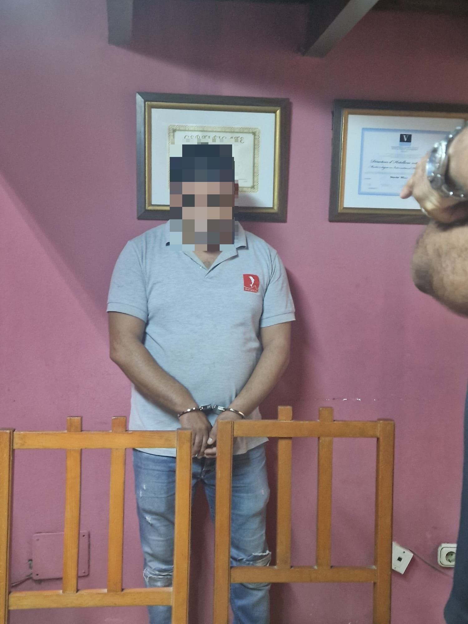 A hotel staff member was arrested following the incident.