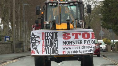 Plans for massive electrical pylon line continue despite protests
