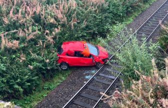 Car crashes onto railway line between Dunkeld and Perth causing major train disruption