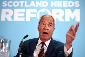 Nigel Farage brings forward speech after Angela Rayner resigns
