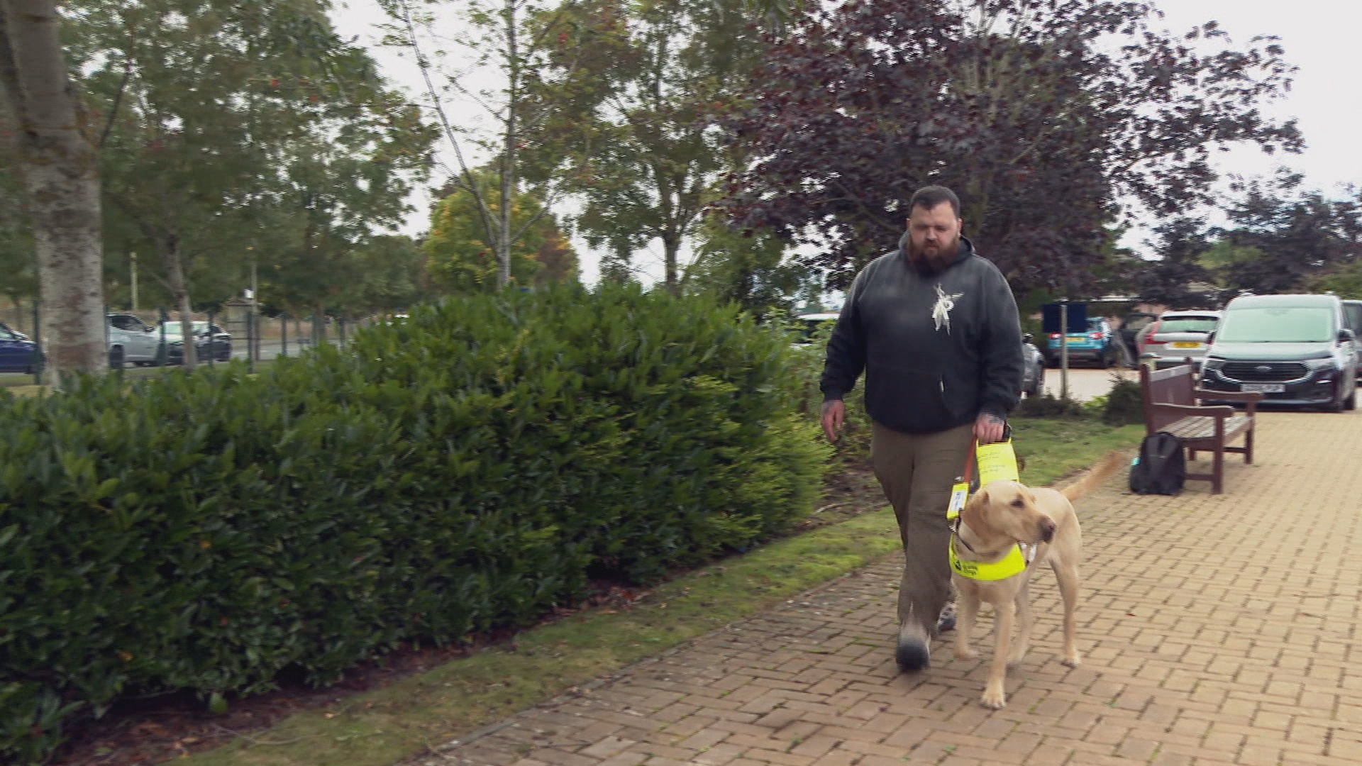 John says having a guide dog has 'enriched' his life