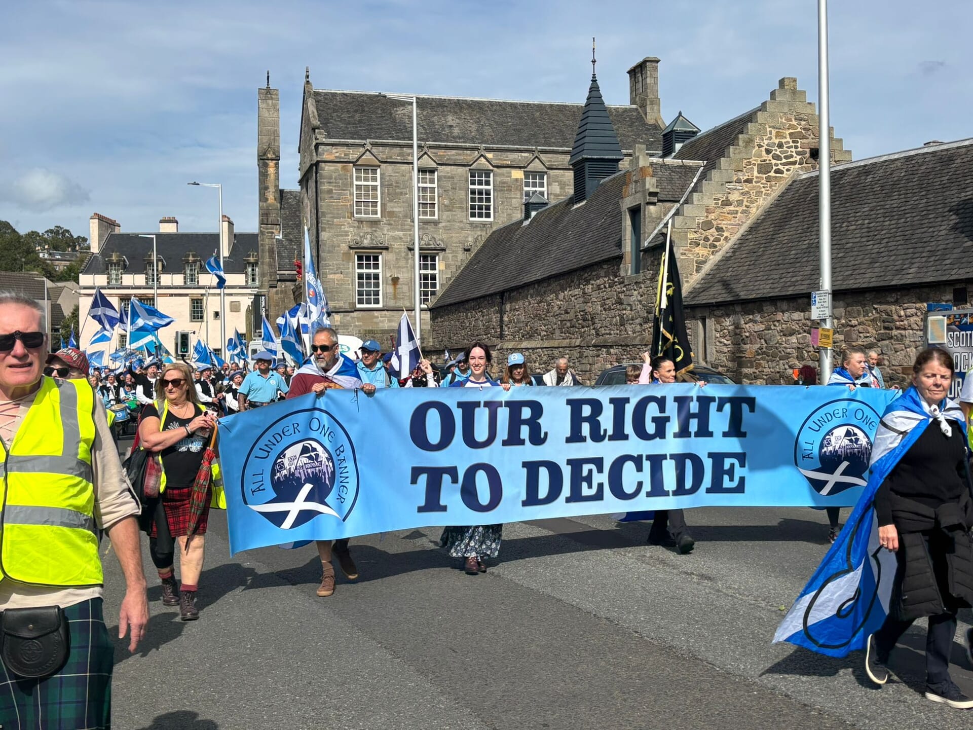 An independence march took place on Saturday.