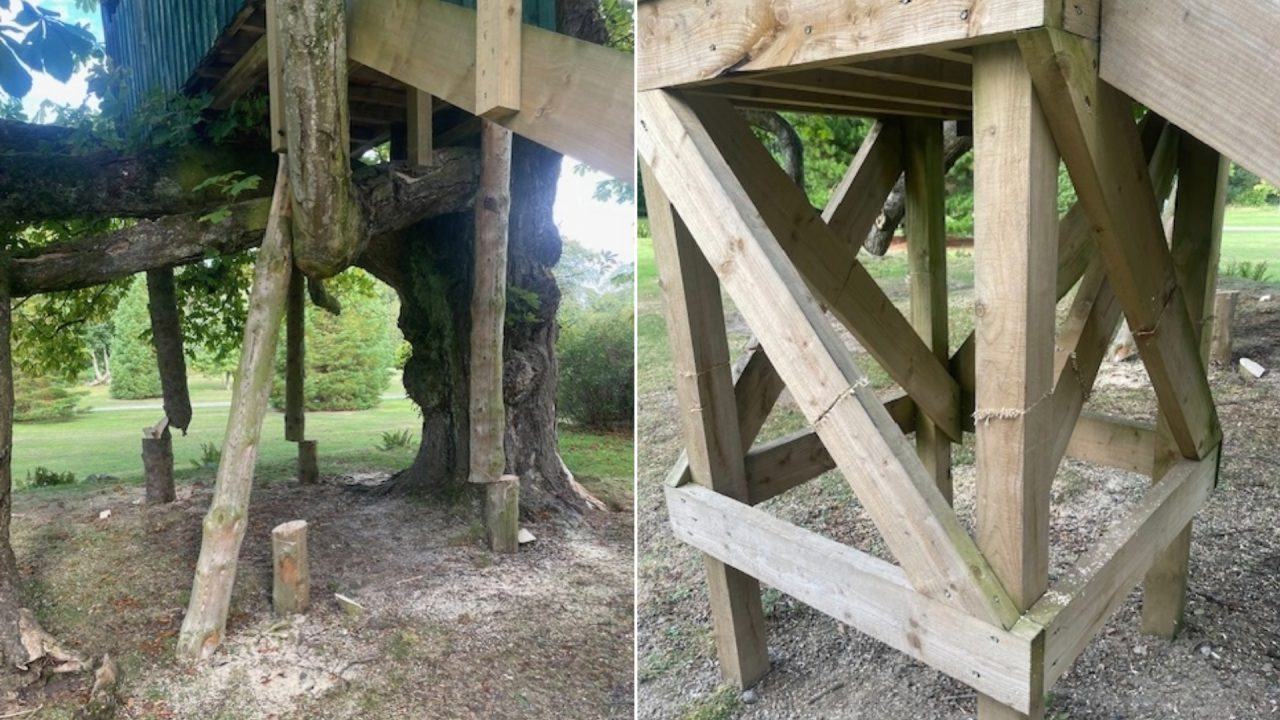 Vandals saw through children’s treehouse in Aberdeenshire country park 
