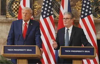 Donald Trump and Kier Starmer speak at joint press conference