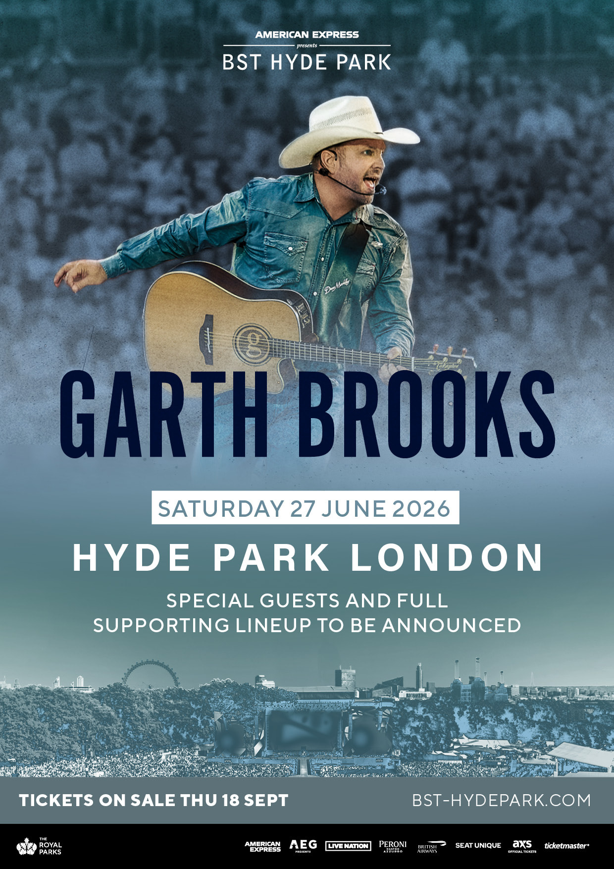 Garth Brooks’ performance will be his first in the UK in almost 30 years (BST/PA).