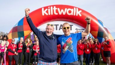 Sir Chris Hoy ‘blown away’ by support as he leads out thousands at Kiltwalk