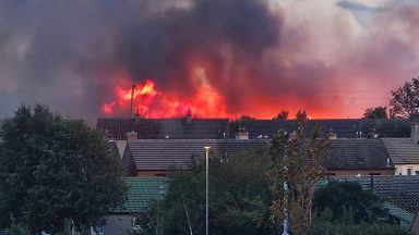 Firefighters battle another blaze at Lossiemouth quarry after spate of deliberate fires