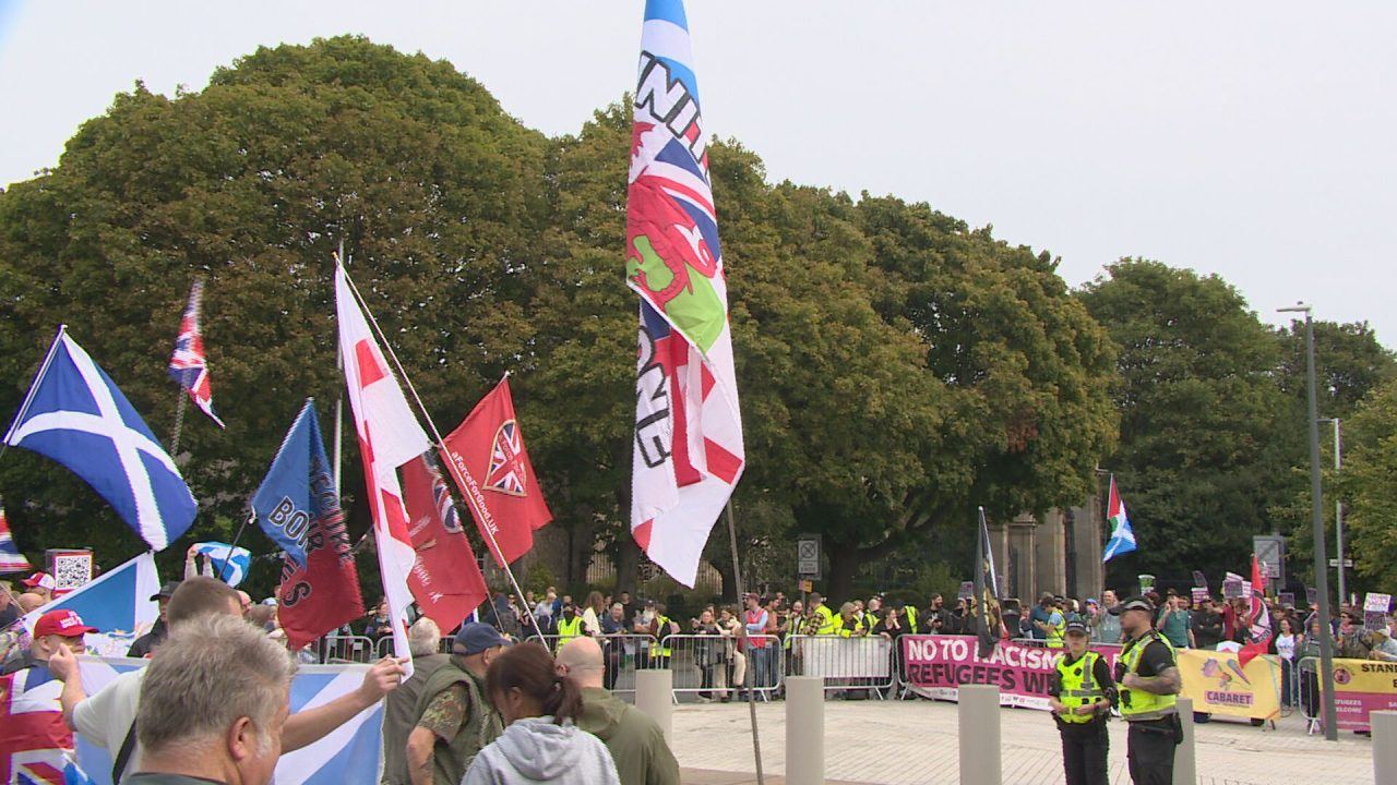 Three arrested as police launch probe into weekend protests across Edinburgh
