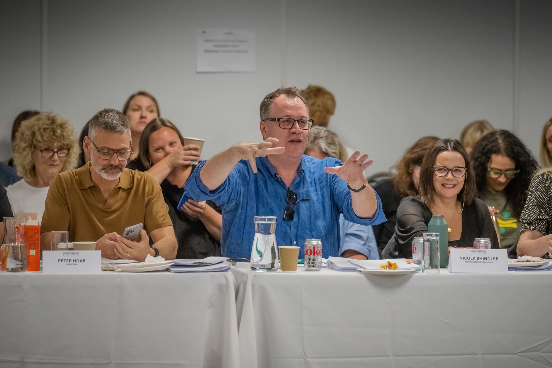 Russell T Davies during a Tip Toe readthrough (Channel 4/PA)
