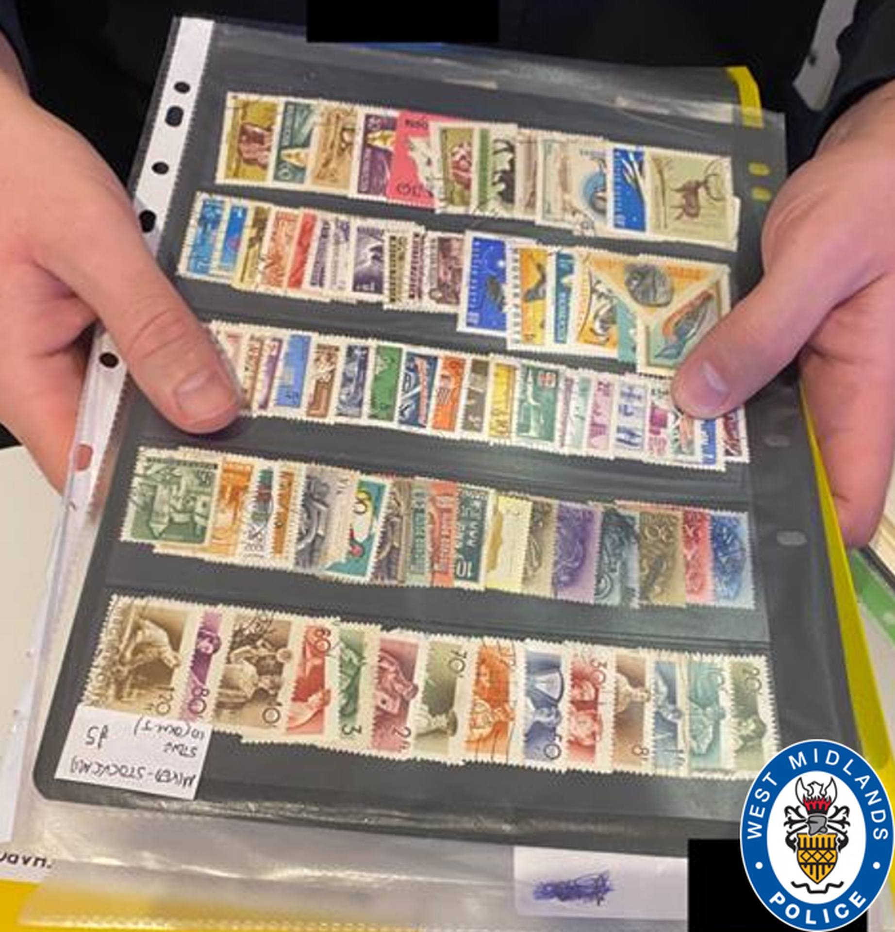 A stamp collection sent by Windsor to the Classic FM studios
