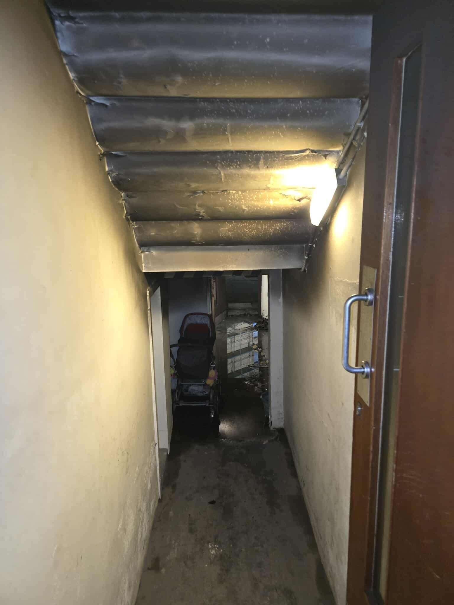 Fire at Inverkip Street in Greenock.