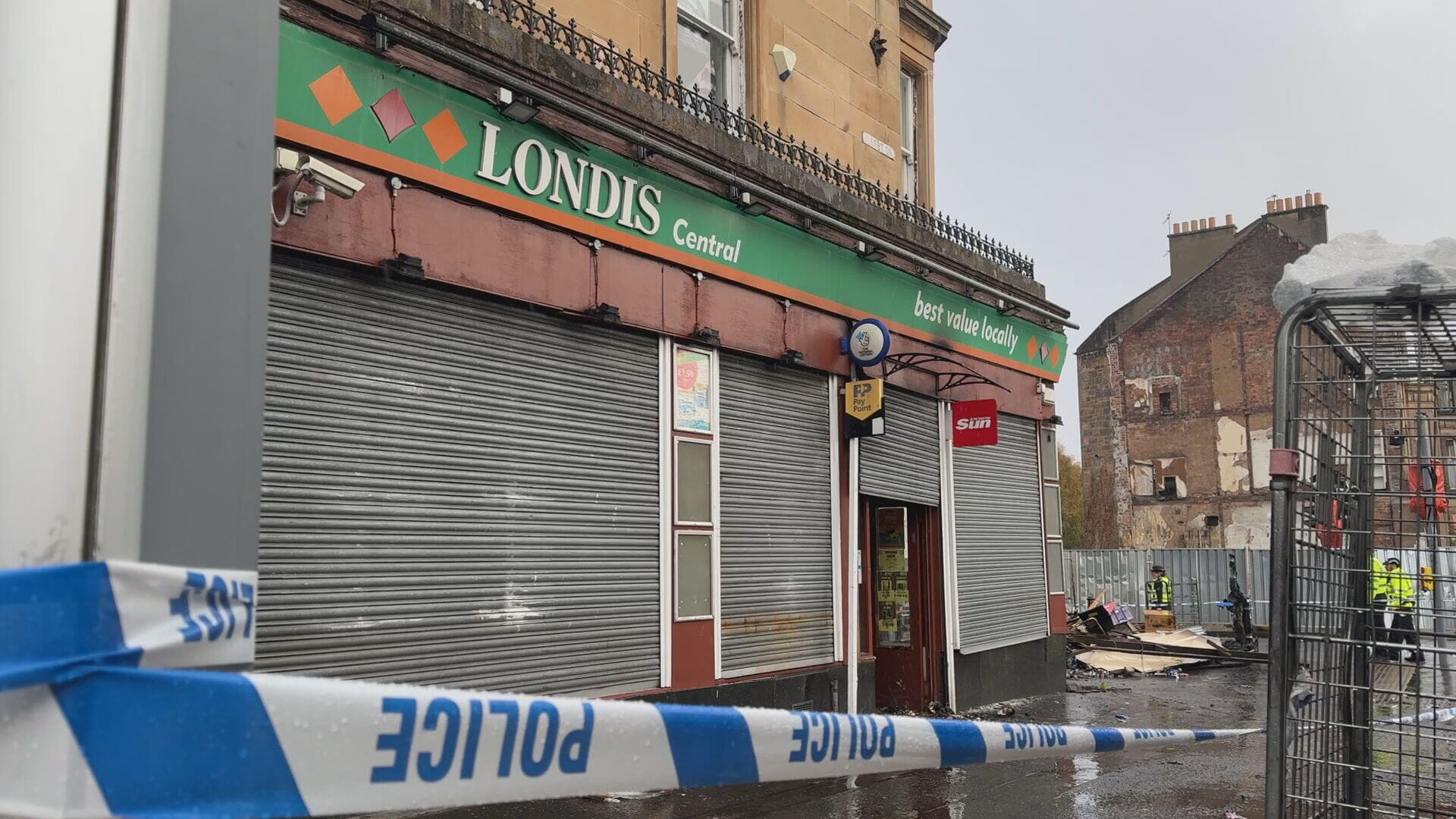 Tenement fire at Albert Drive