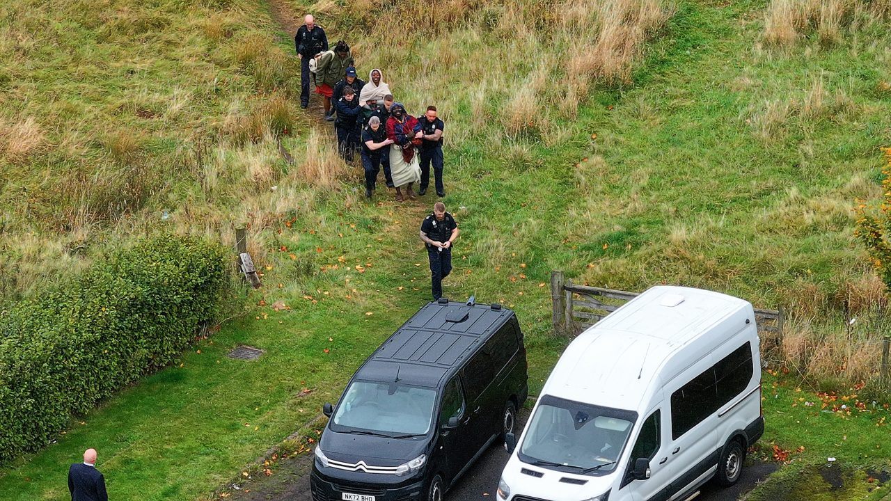 ‘African tribe’ evicted from Scottish woodland and arrested by police