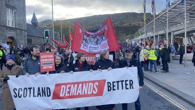 Thousands take to the streets in Edinburgh calling for urgent action on poverty in Scotland