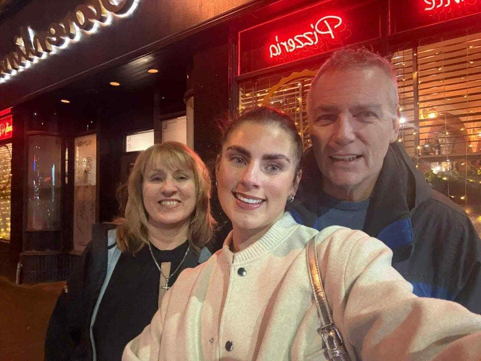 Annette and Mark Federspiel with their daughter Lara