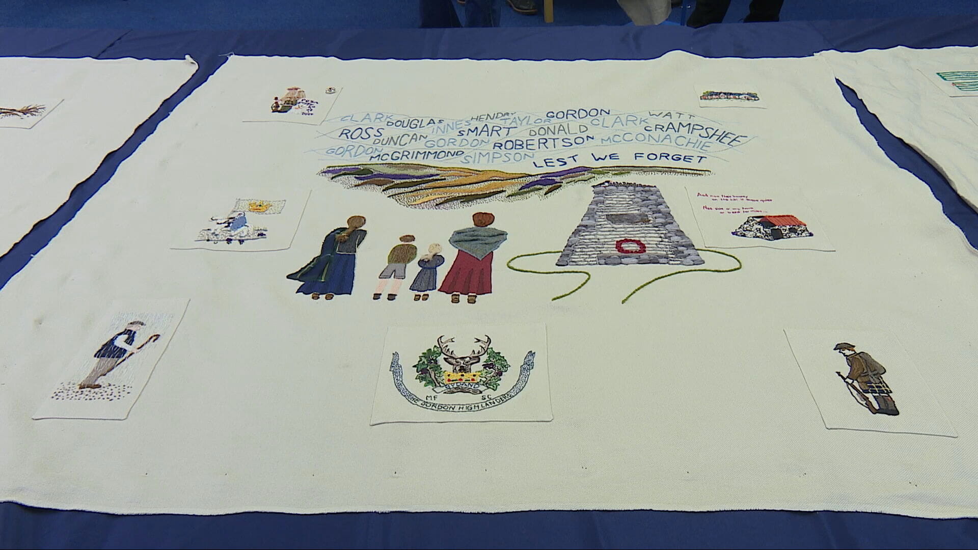 Tapestry honours men who died in the Great War