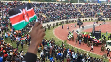 Two killed in stampede at funeral of Kenyan former prime minister Raila Odinga