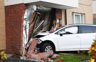 Car crashes into front of house ‘like bomb’ in Bishopbriggs