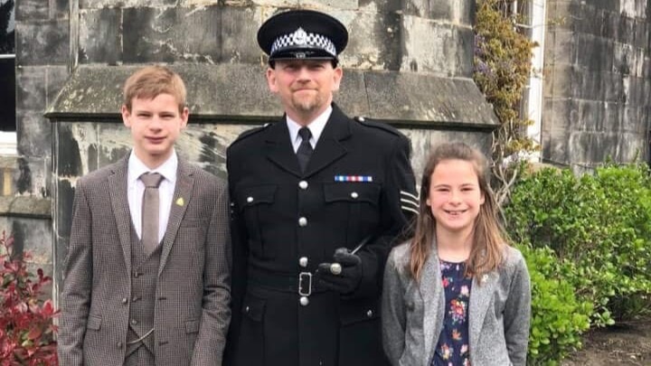 Andy with his children