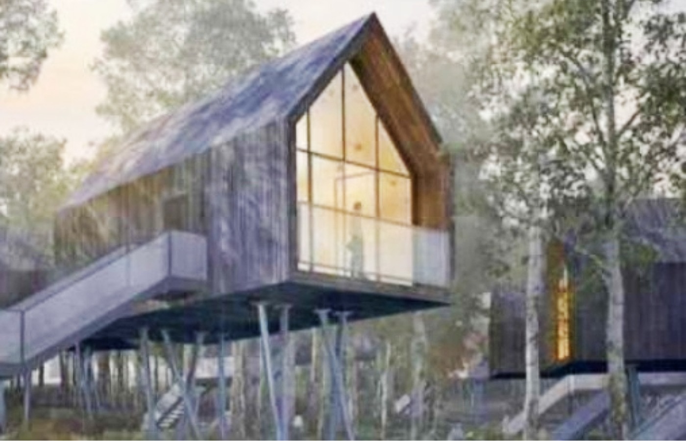 Artists impression of one of the Barony development's accommodation unit.