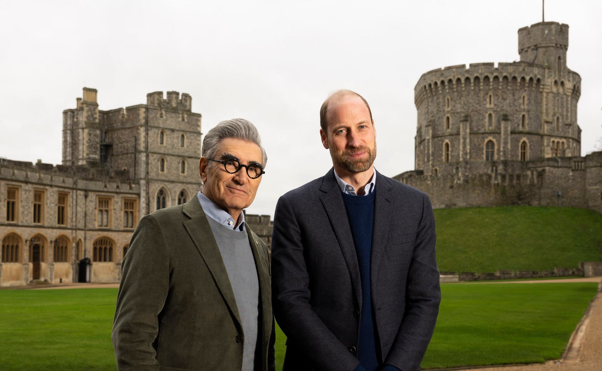 Actor Eugene Levy with William at Windsor Castle (Ian Gavan/AppleTV+/PA).