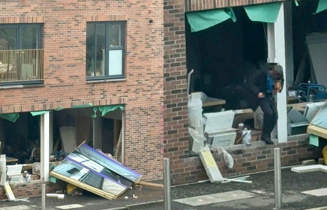 Police called to showroom damaged by Storm Amy after locals report ‘looting’