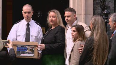 Family of those killed in Chinook crash hand petition to Downing Street