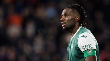 Hibs defender Rocky Bushiri remains upbeat despite 1-0 defeat to Rangers at Easter Road