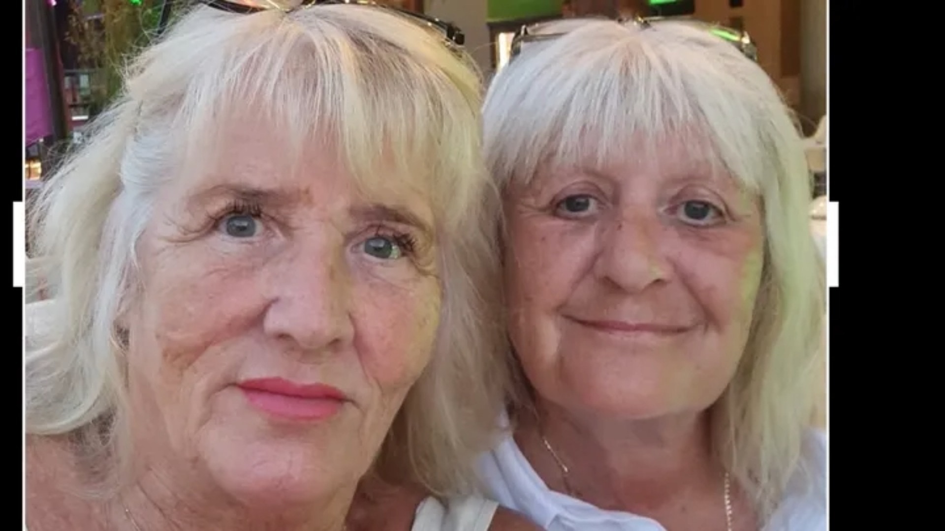 Aileen Willard and her friend Gina Thomson, who is in hospital in Croatia.