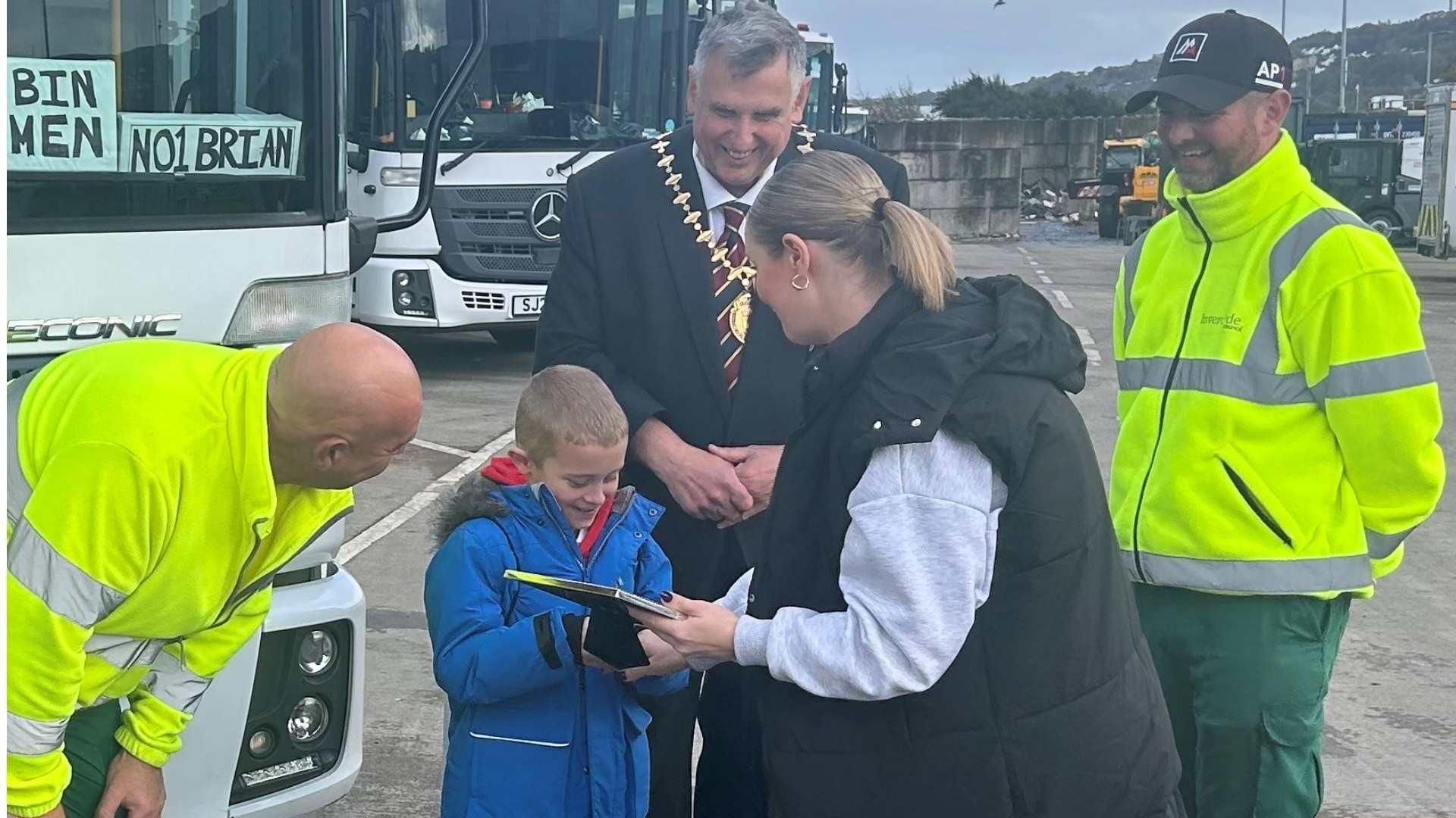 Jaxx has autism and ADHD, and ‘Bin lorry Wednesday’ has helped bring him out of his shell and build his confidence.