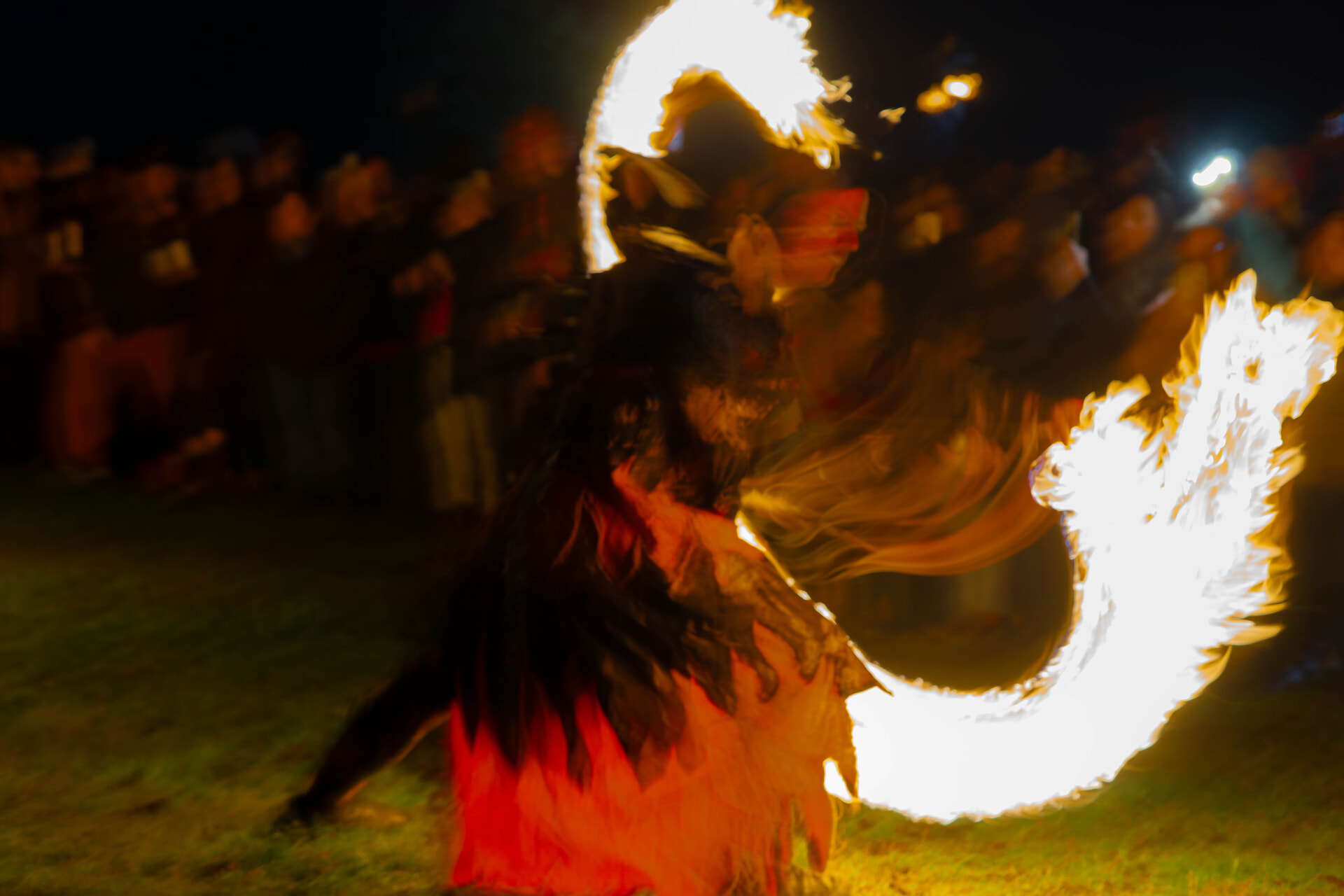 Thousands of people gathered in Edinburgh to welcome in winter at the Samhuinn Fire Festival.