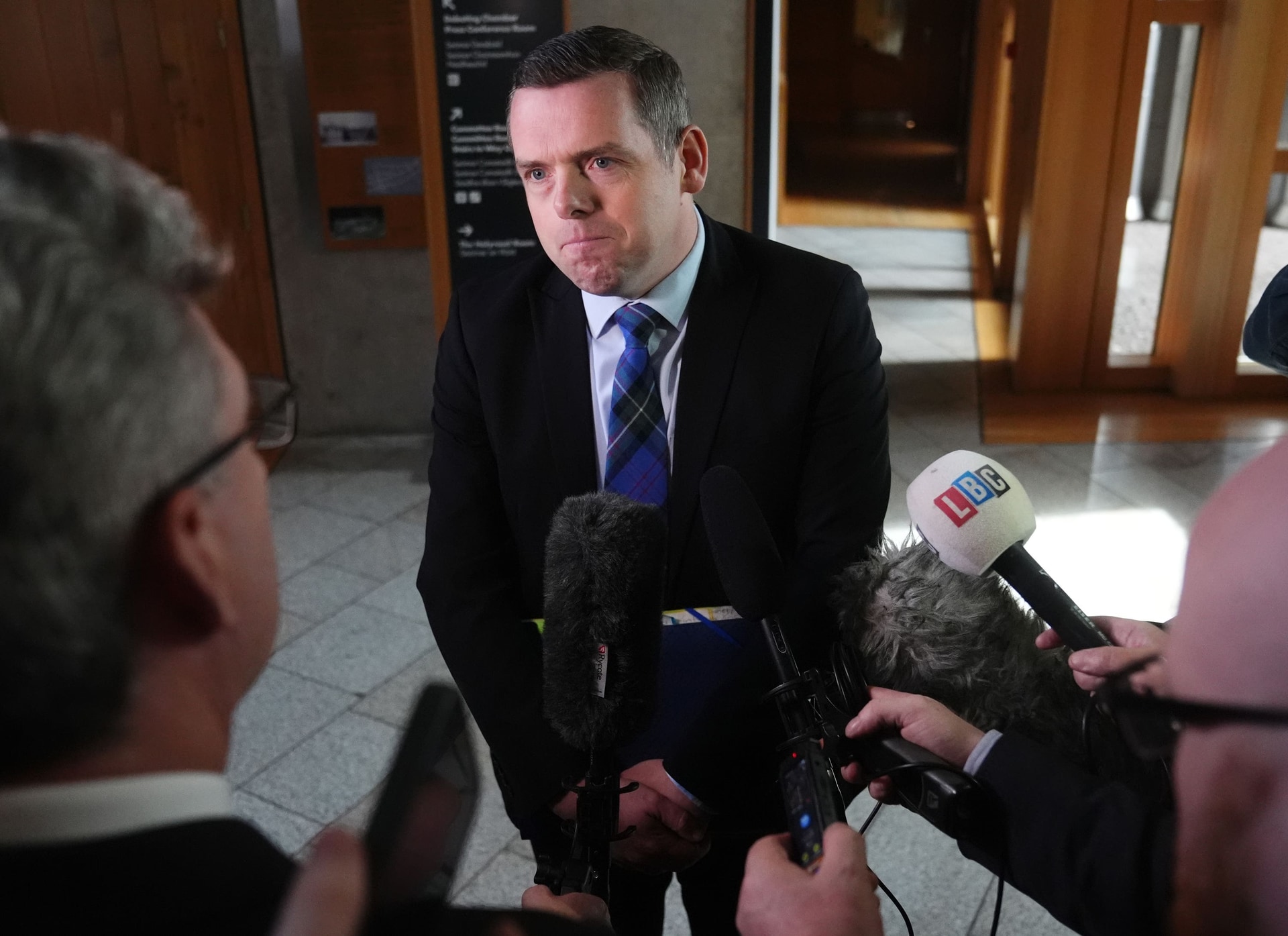 Conservative MSP Douglas Ross insisted ministers are ‘freely able to give substantive answers on this issue’.